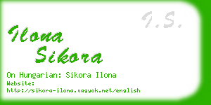 ilona sikora business card